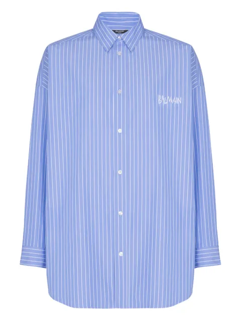 Balmain chemise ample à rayures