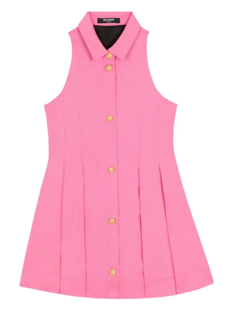 Balmain Kids button flared dress