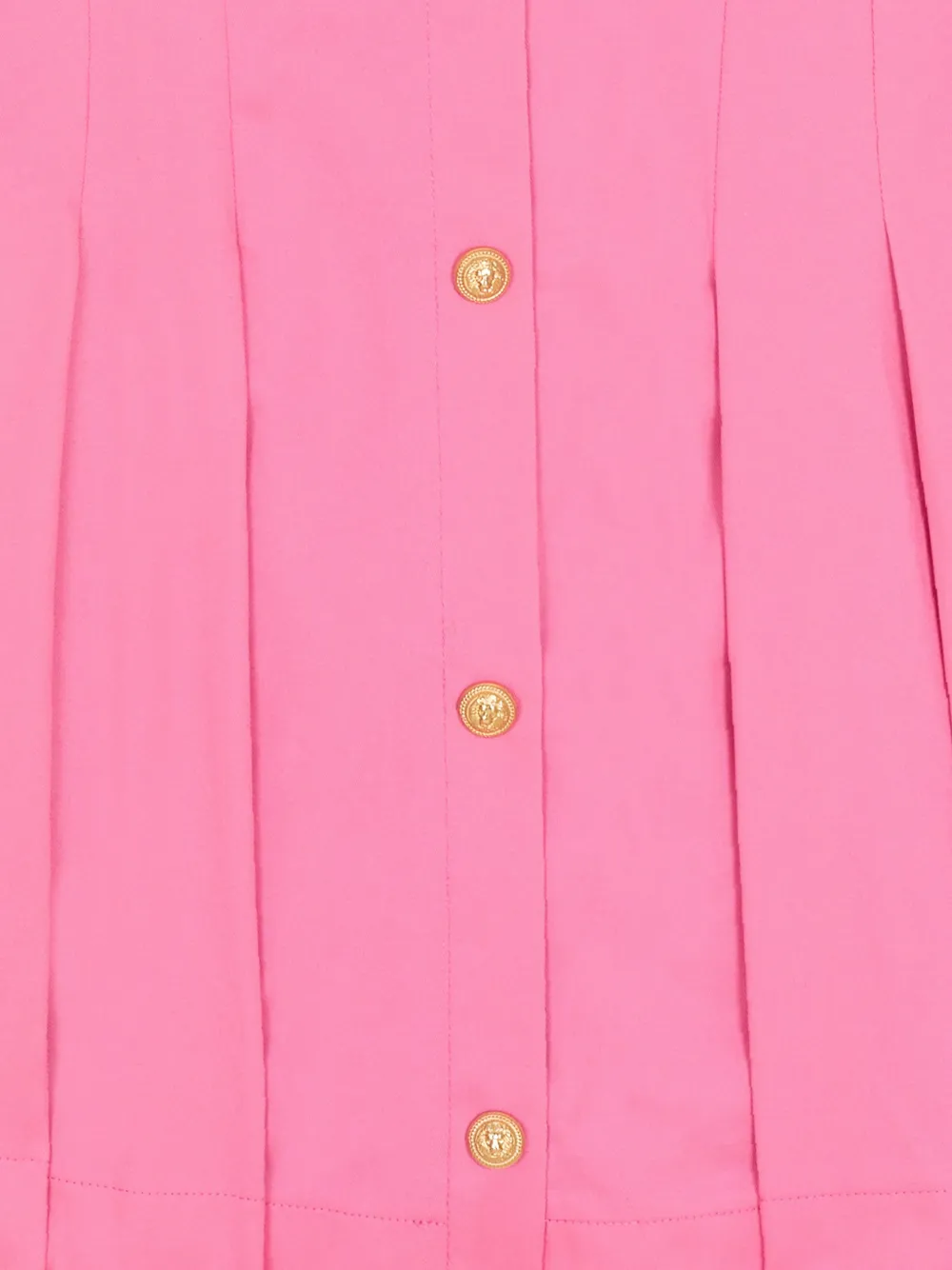 Balmain Kids Flared jurk met knopen Roze