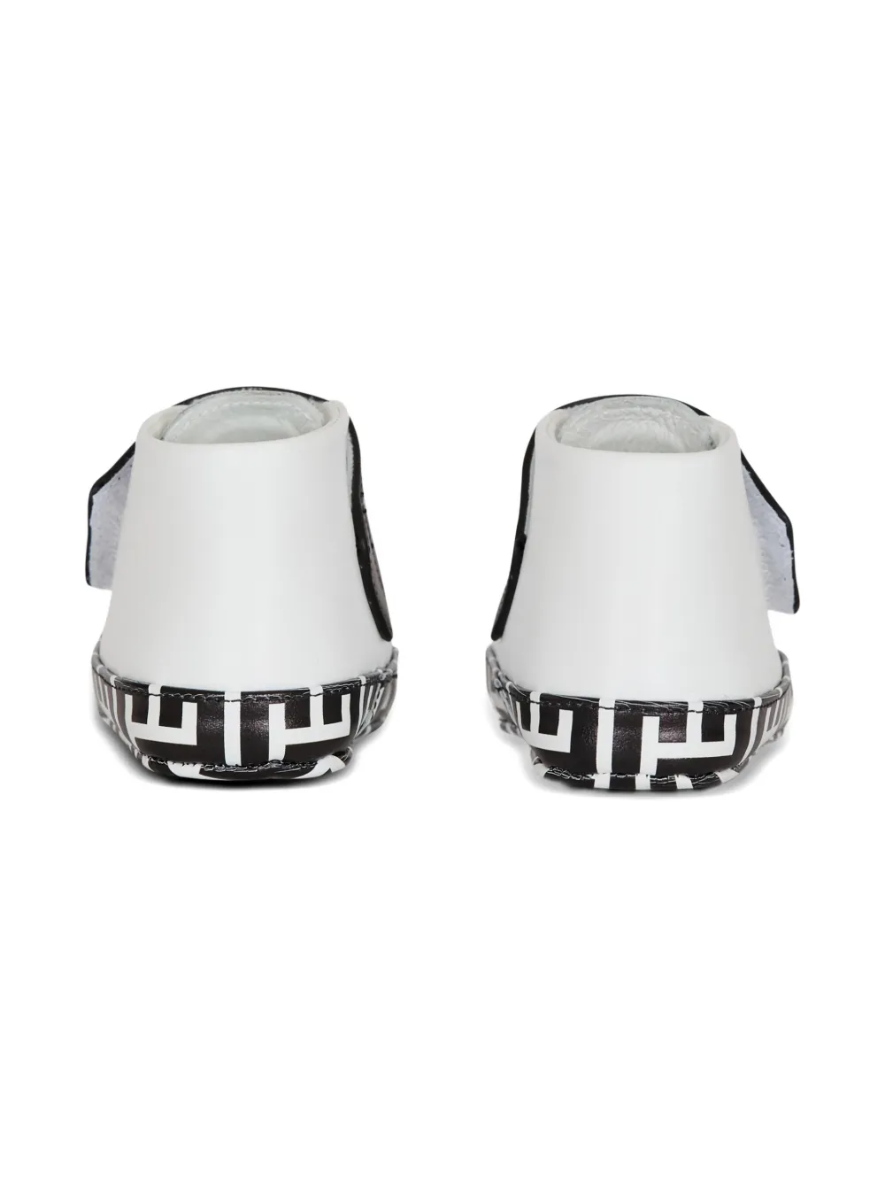 Balmain Kids Babyschoentjes met logodetail Wit