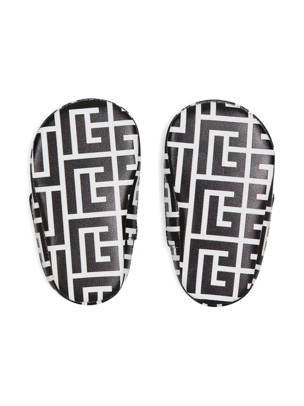 Balmain Kids Babyschoentjes met logodetail Wit