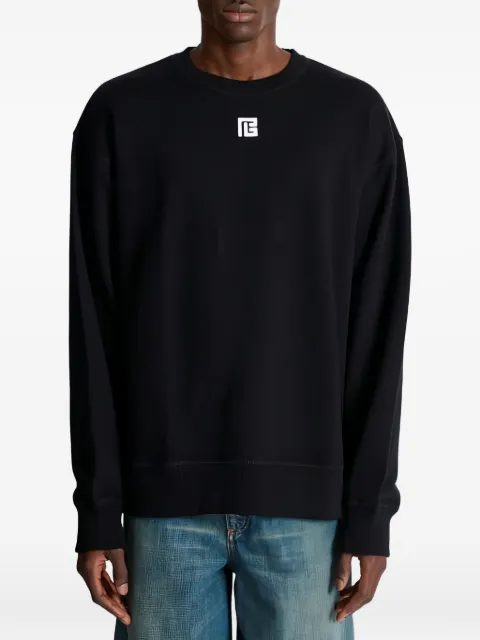 Balmain logo-embroidered sweater