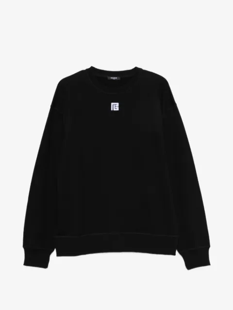 Balmain logo-embroidered sweater