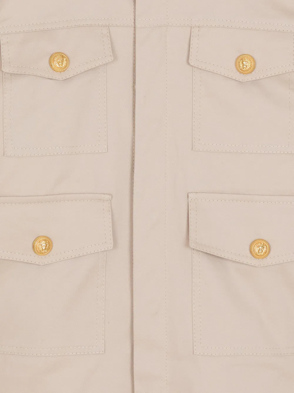  Balmain Kids Flap-pocket Jacket - Neutrals 
