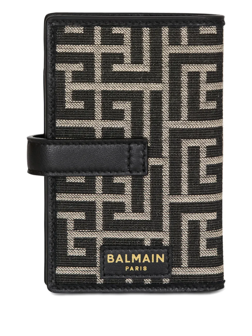 Balmain Portemonnee met monogram jacquard - Zwart