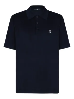 Prada Camisa Polo De Lã Com Logo Bordado | Azul | FARFETCH BR