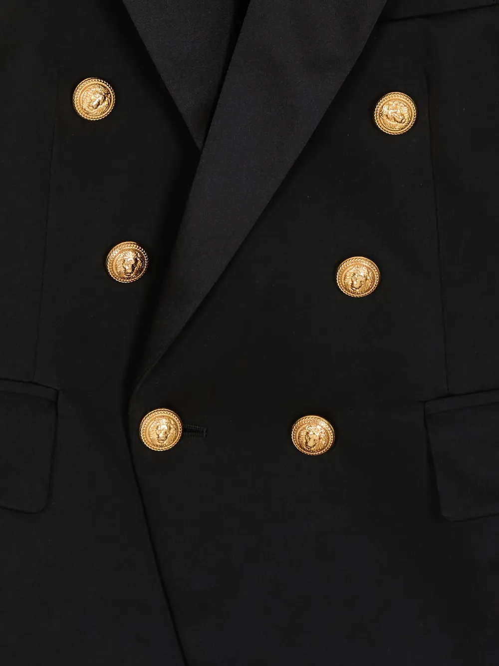  Balmain Kids Double-breasted Blazer - Black 