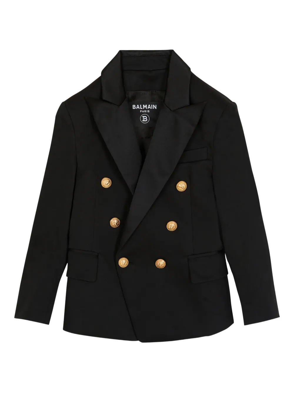 Balmain Kids Blazer doppiopetto - Nero