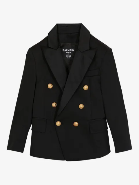 Balmain Kids blazer con doble botonadura