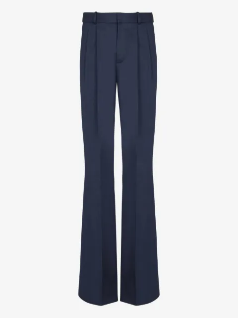 Balmain darted twill trousers