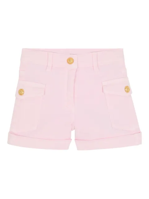 Balmain Kids shorts bolsillos con botón
