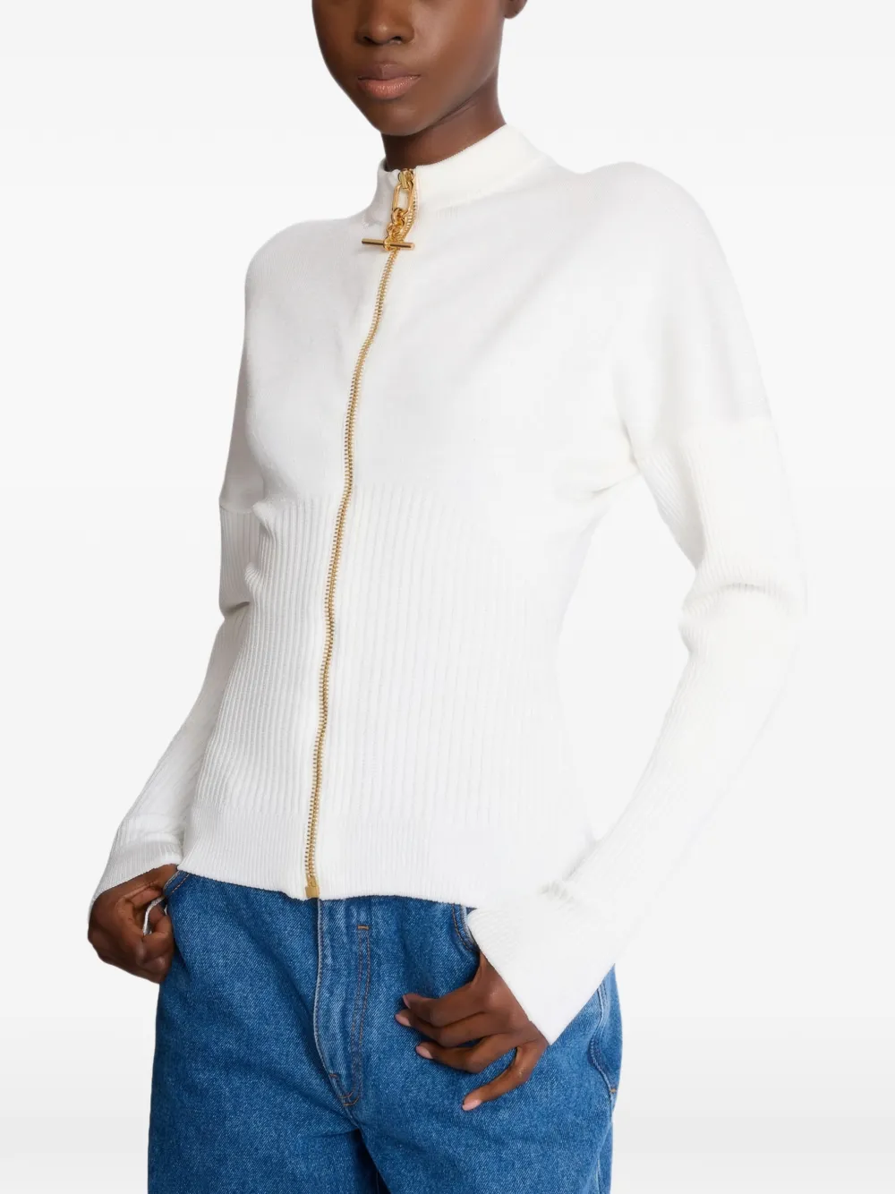 Balmain Vest met rits Wit