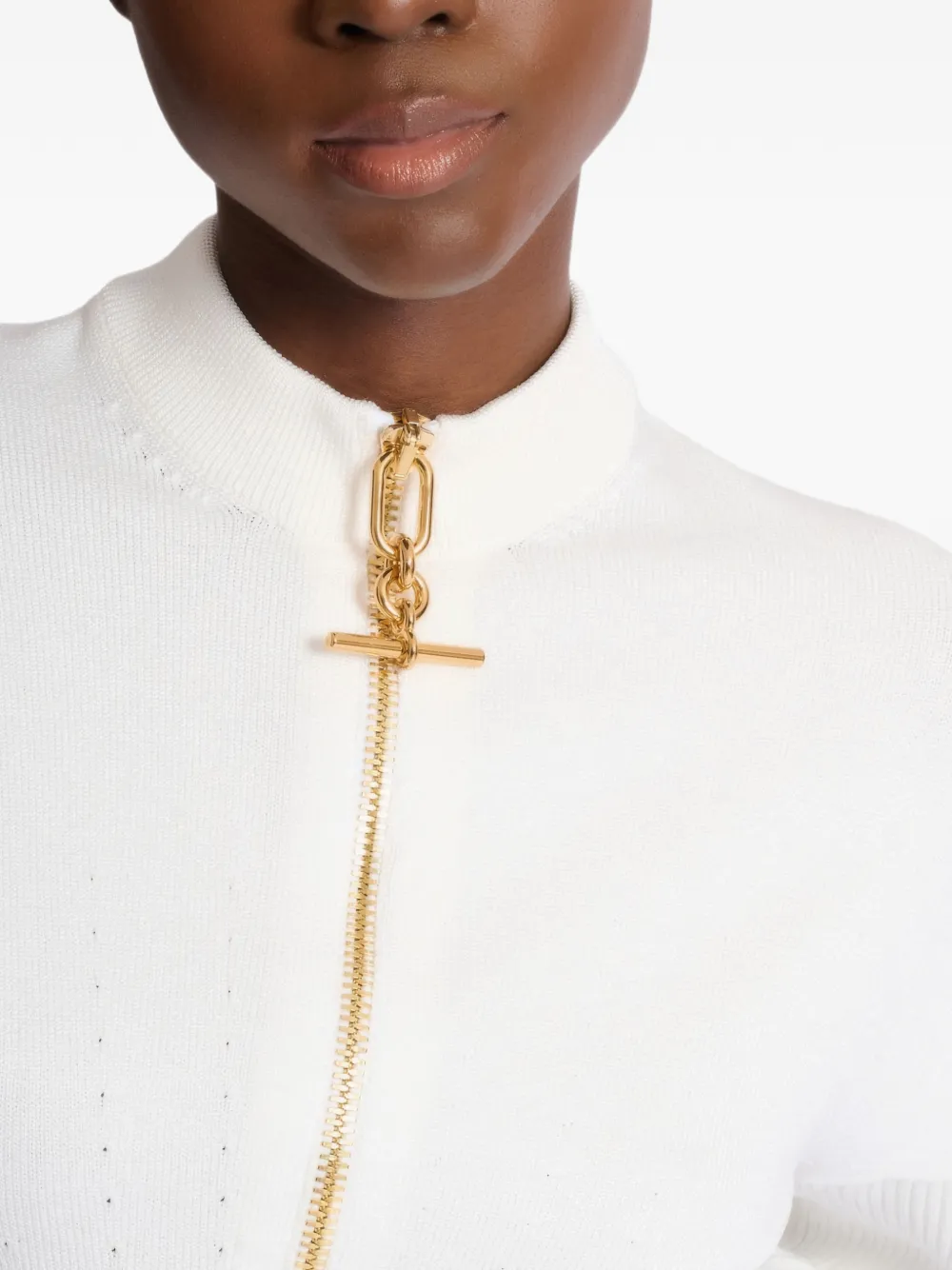 Balmain Vest met rits Wit