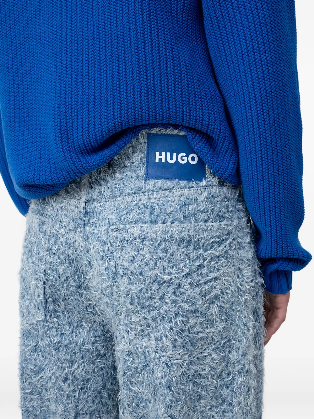 HUGO Jeans met textuur Blauw