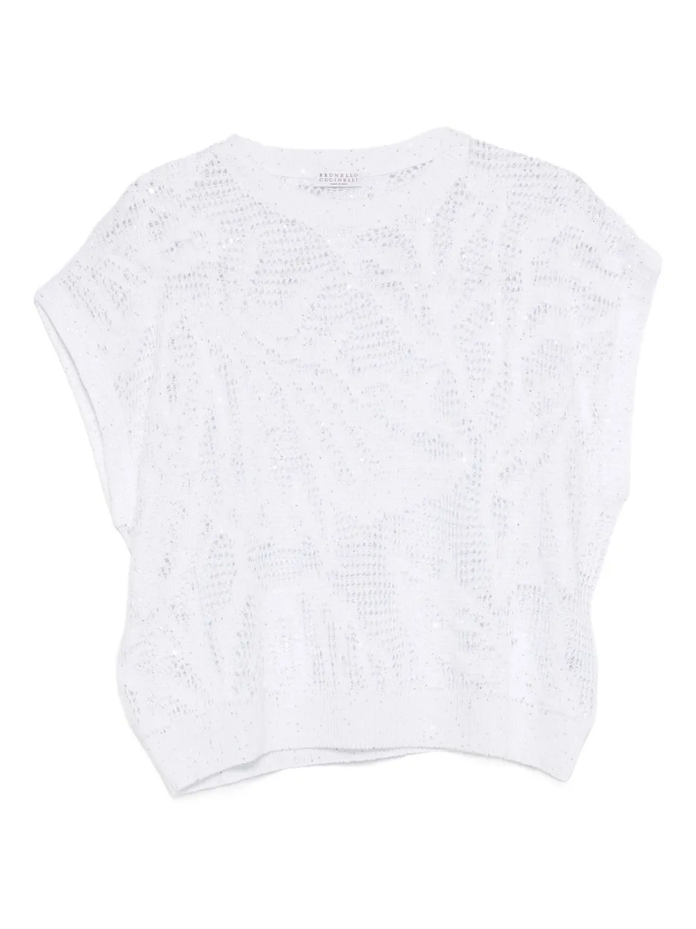 Brunello Cucinelli knit T-shirt - Bianco