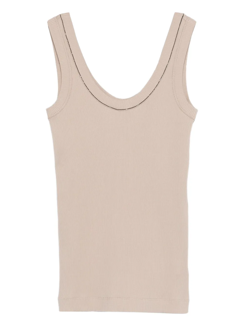 Brunello Cucinelli embellished tank top - Toni neutri