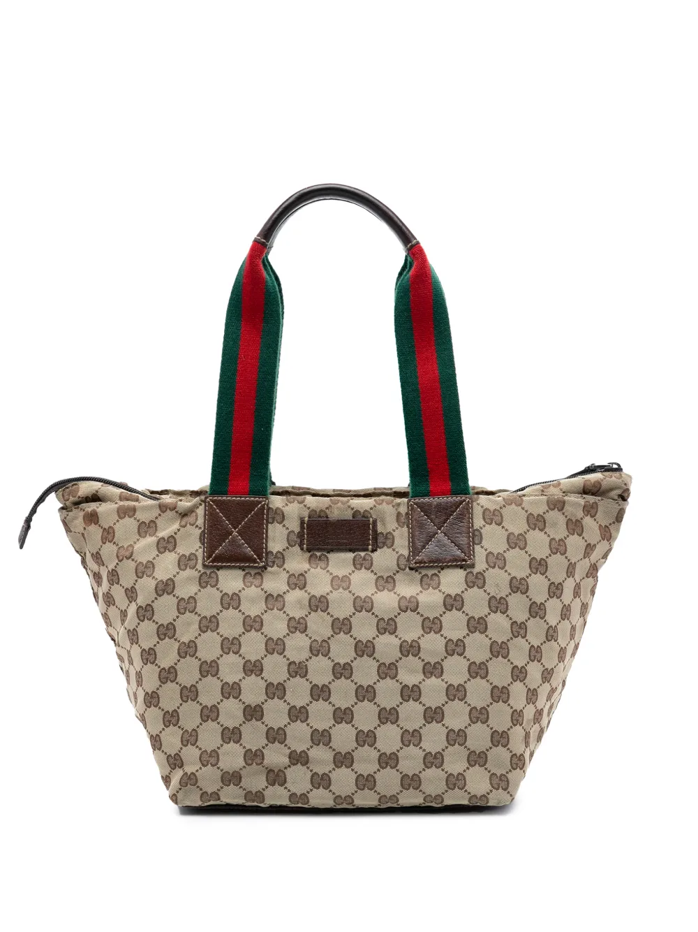 Gucci Pre-Owned 2000-2015 GG Canvas Web tote bag - Marrone