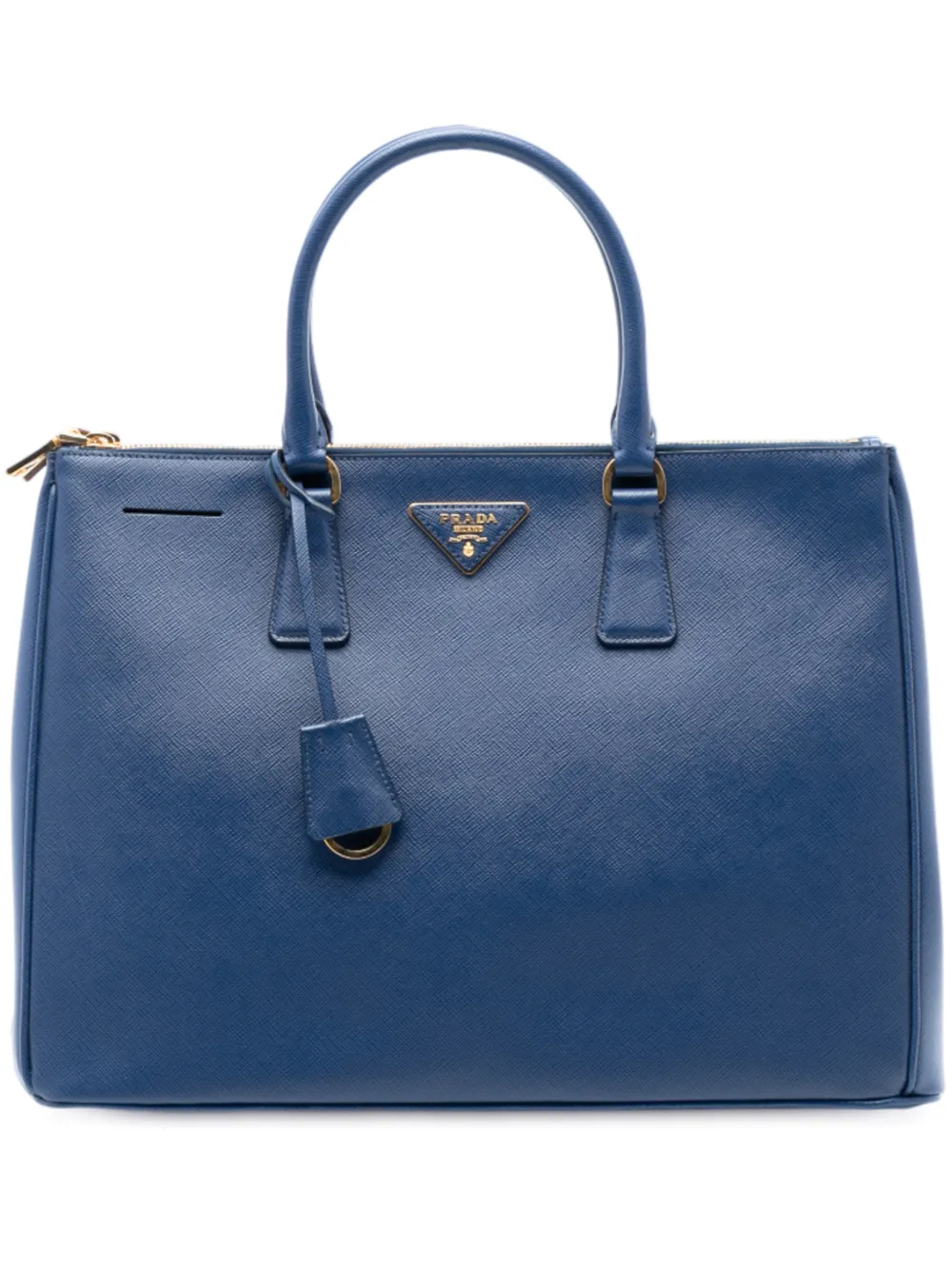 Prada Pre-Owned 2000-2025 Large Saffiano Lux Galleria Double Zip tote bag - Blu