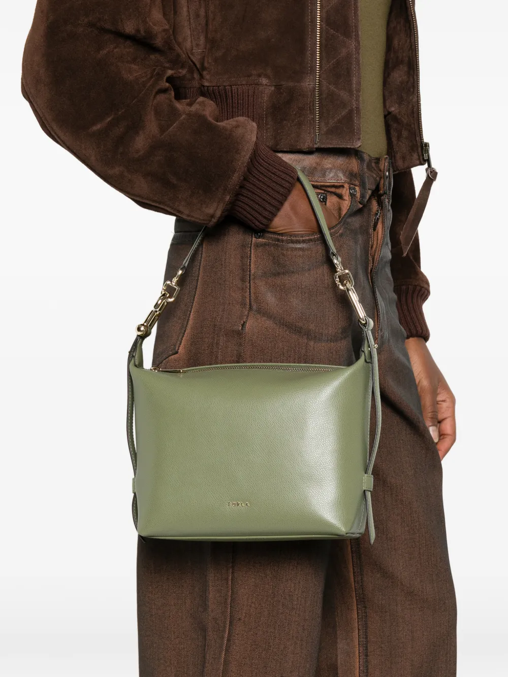 Furla mini Tonie shoulder bag - Groen