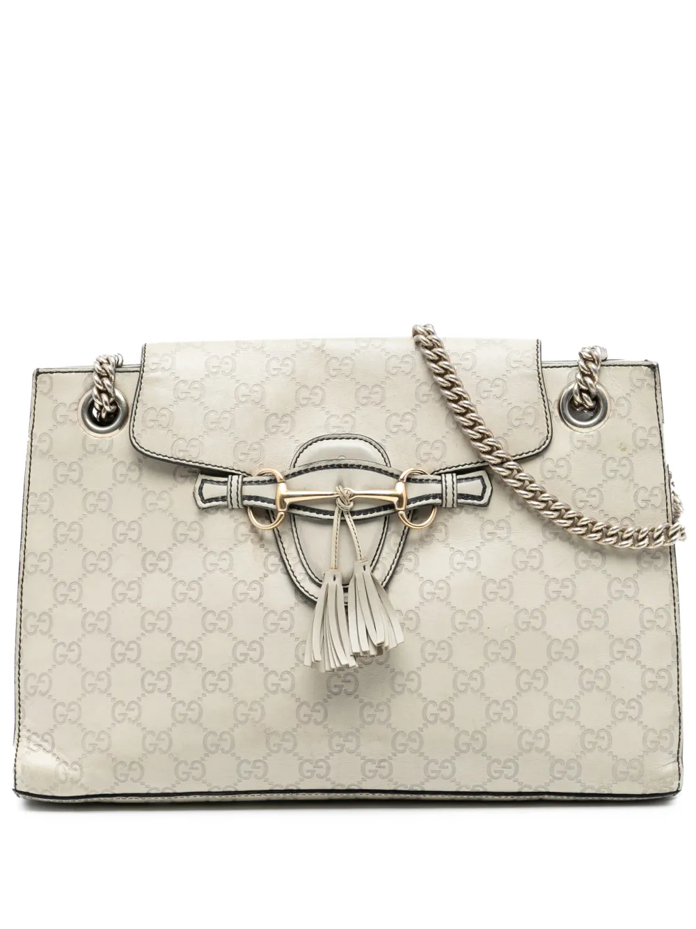 Gucci Pre-Owned 2016-2025 Large Guccissima Emily Shoulder Bag crossbody bag - Marrone