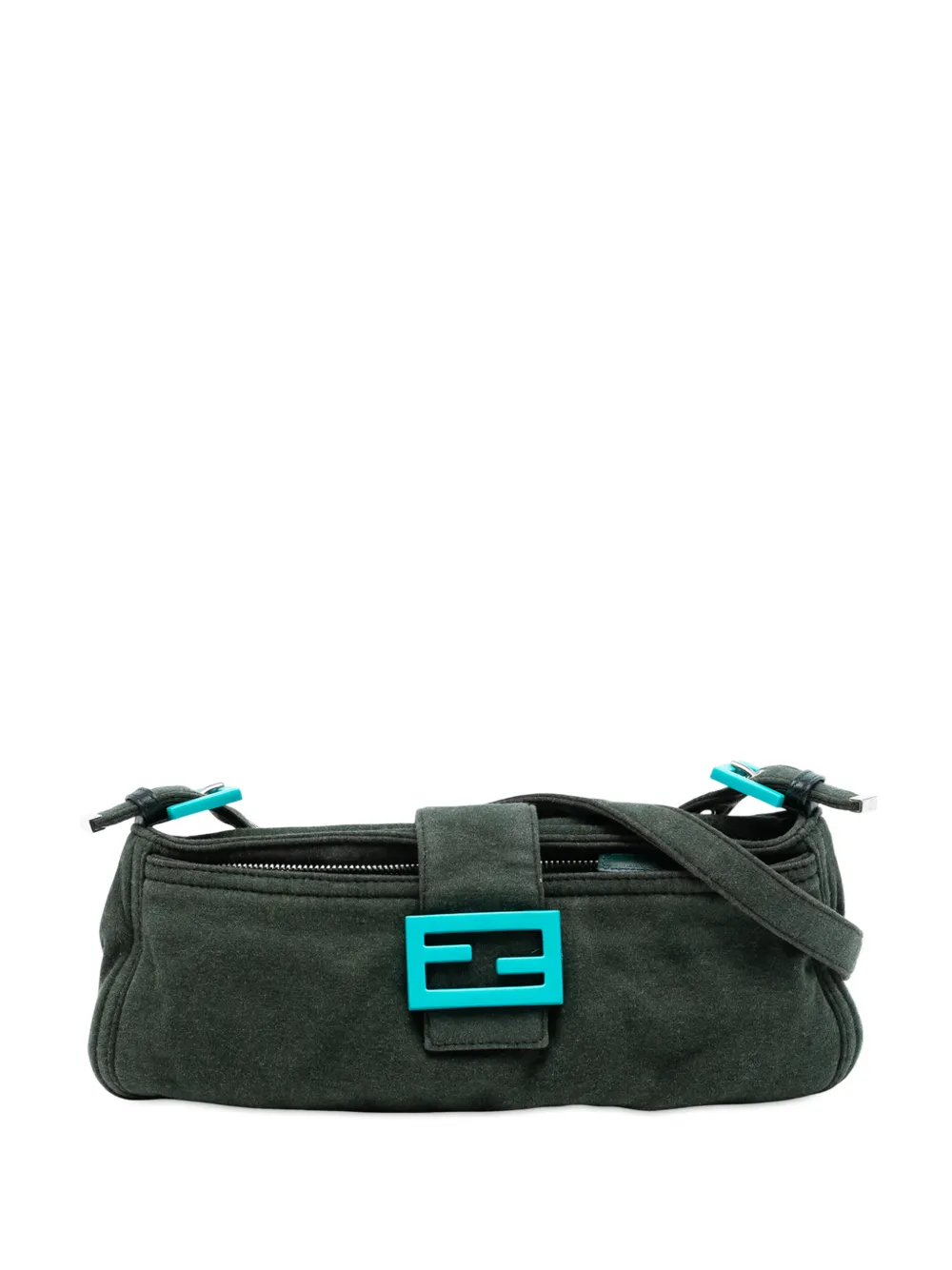 Fendi Pre-Owned 2000-2010 Wool Mamma Baguette shoulder bag - Verde