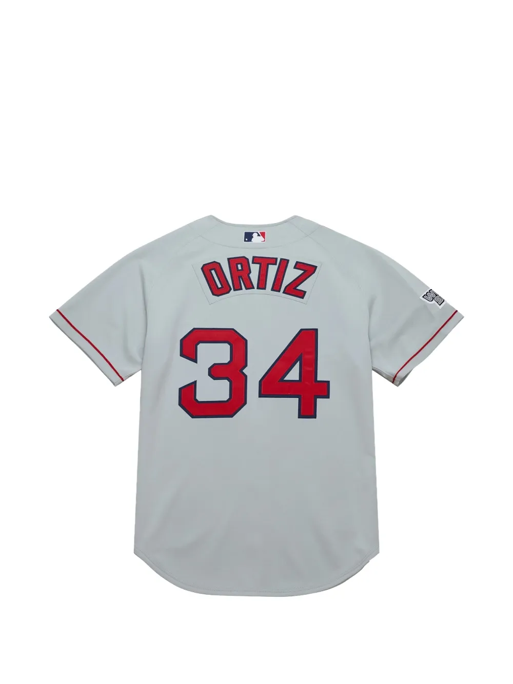 Mitchell & Ness x MLB David Ortiz 2004 Boston Red Sox overhemd Grijs