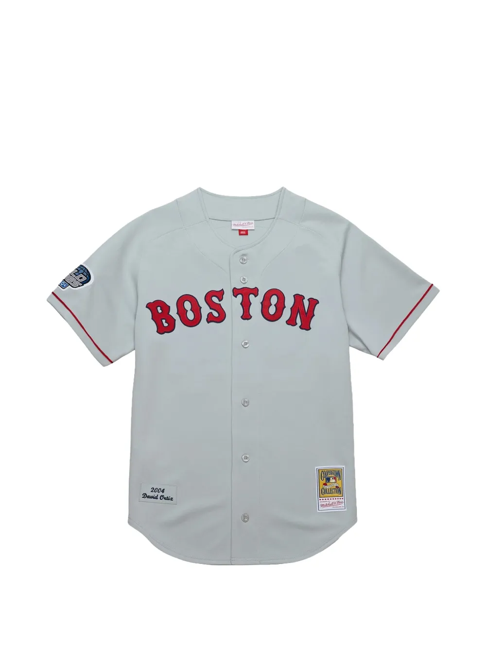 Mitchell & Ness x MLB David Ortiz 2004 Boston Red Sox shirt - Grigio