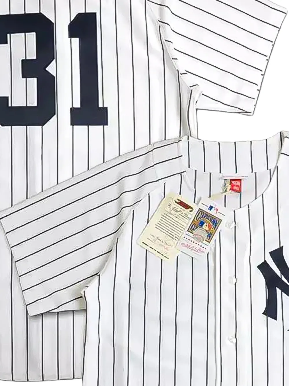 Mitchell & Ness 013 New York Yankees spencer met korte mouwen Wit
