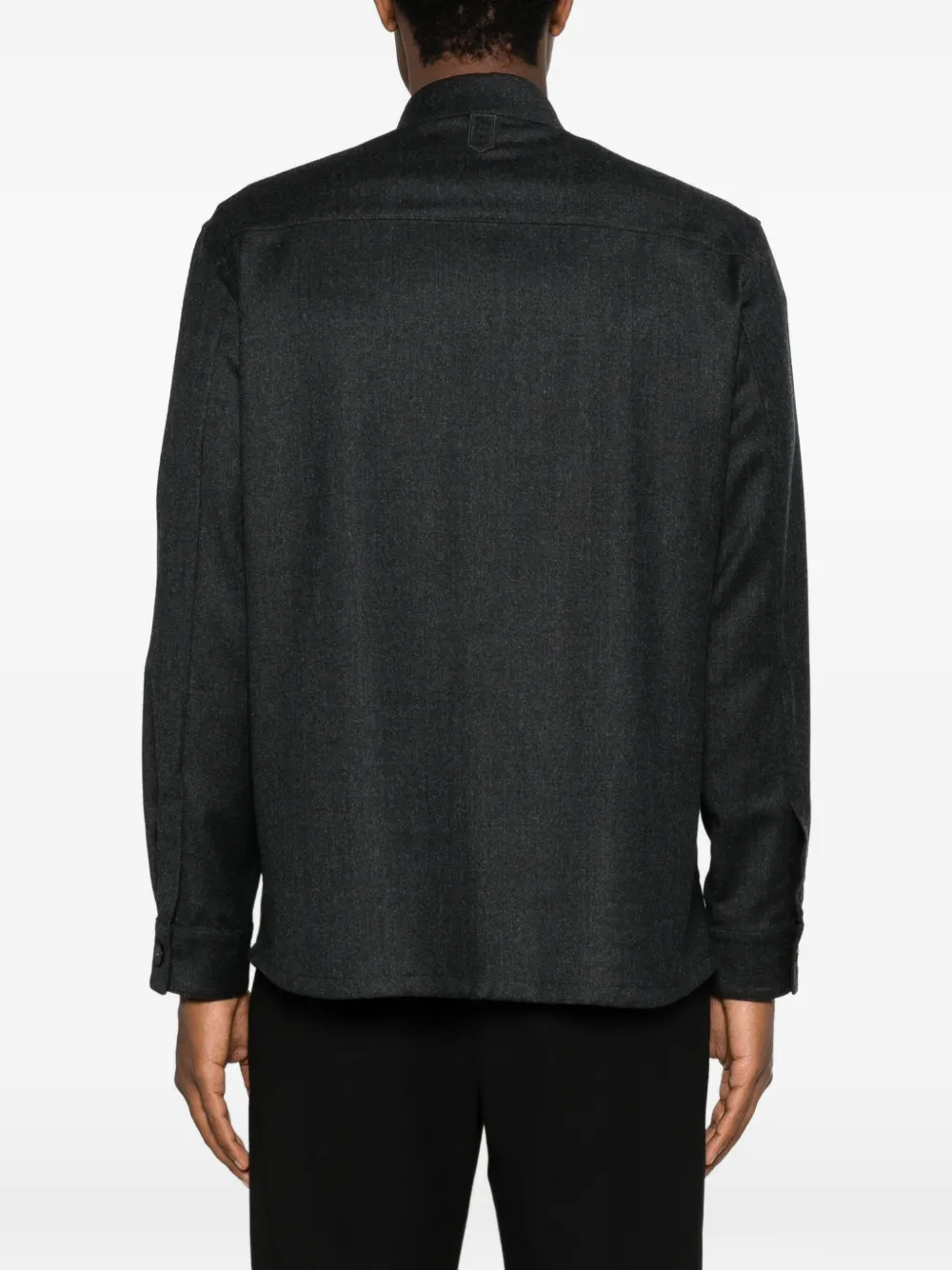 Canali Jack met lange mouwen Grijs