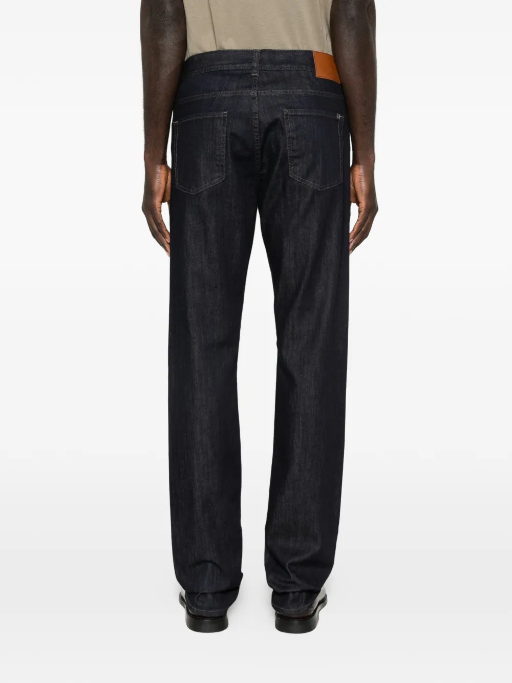 Canali Katoenen jeans met zak Blauw