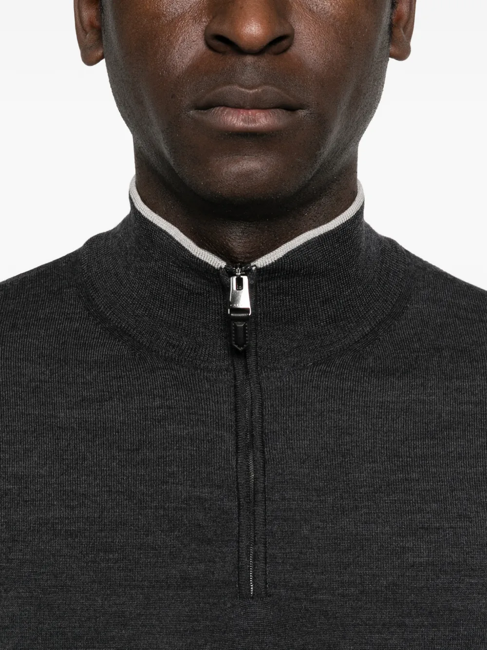 Canali Trui met ritssluiting Grijs