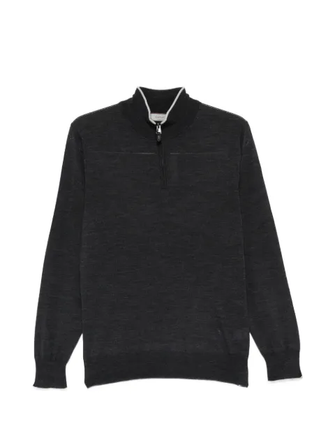 Canali zip-fastening sweater