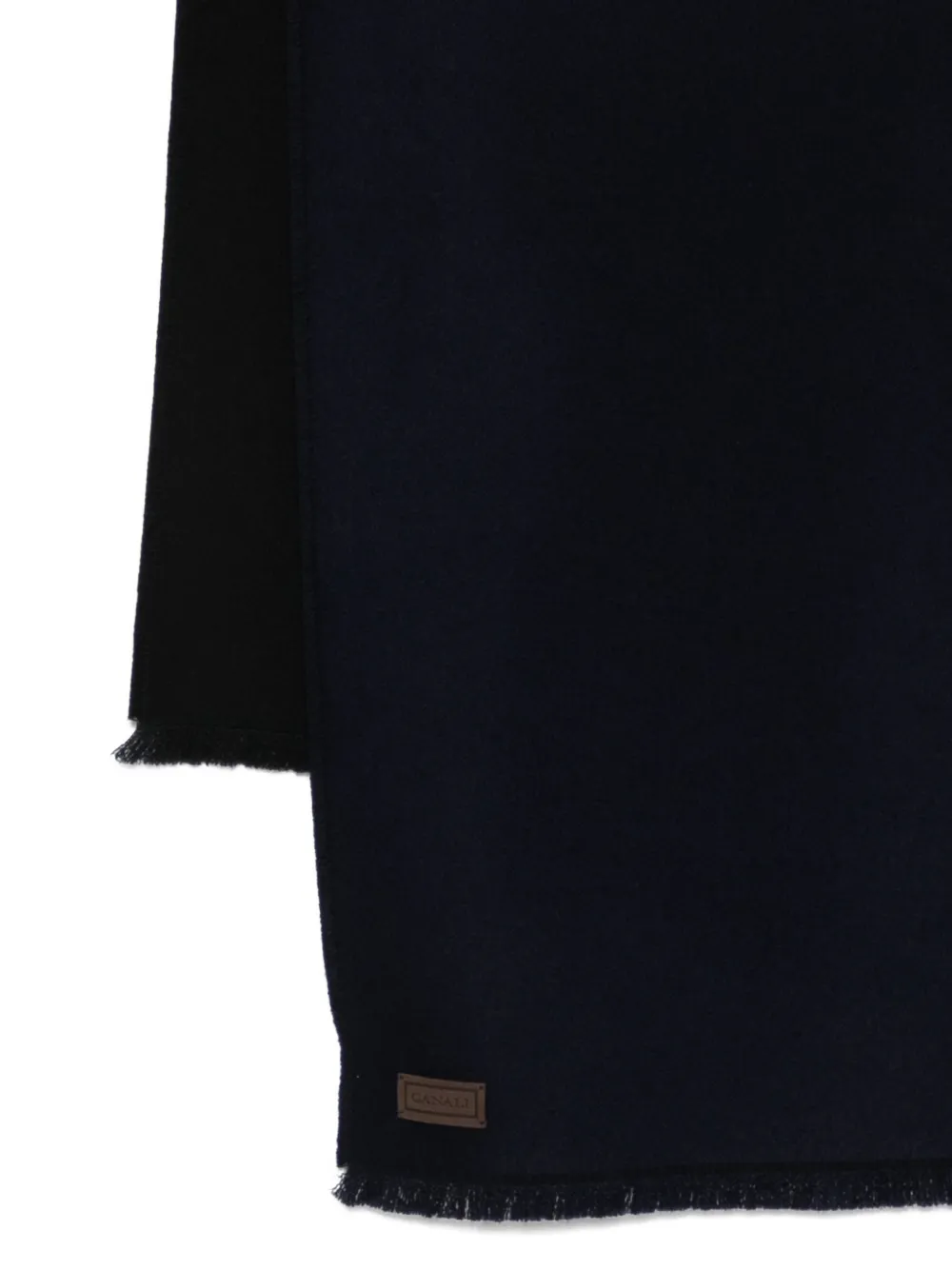  Canali Fringed Scarf - Blue 