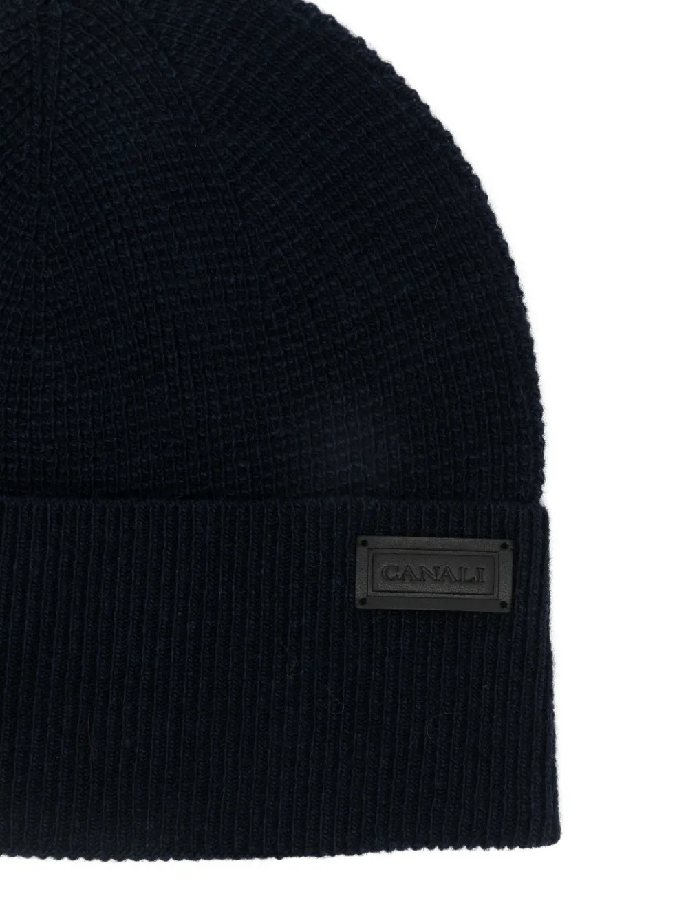  Canali Logo-patch Beanies - Blue 