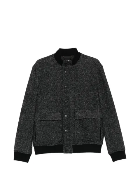 Canali herringbone-pattern pocket jacket