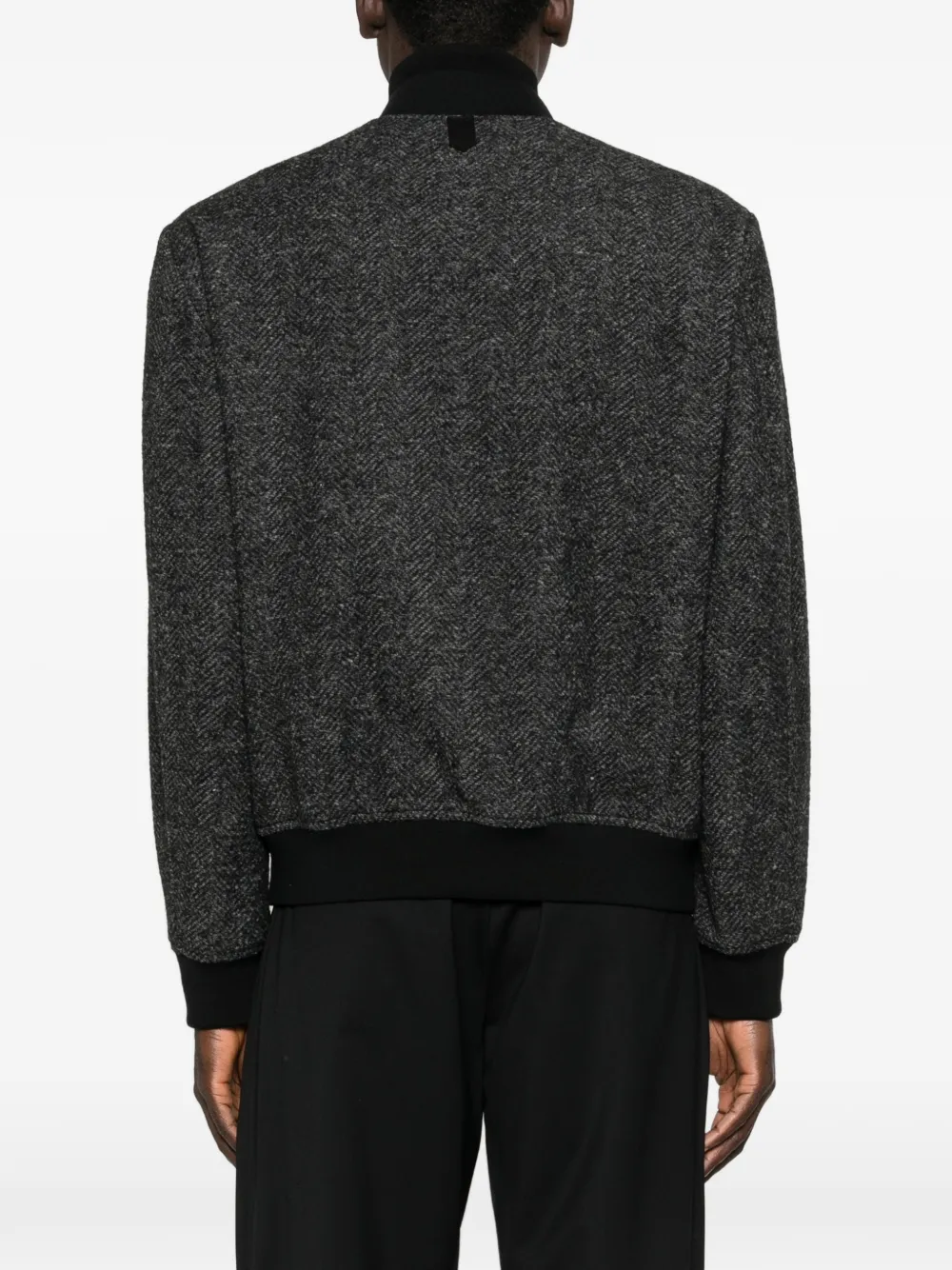 Canali Jack met visgraatpatroon en zak Grijs