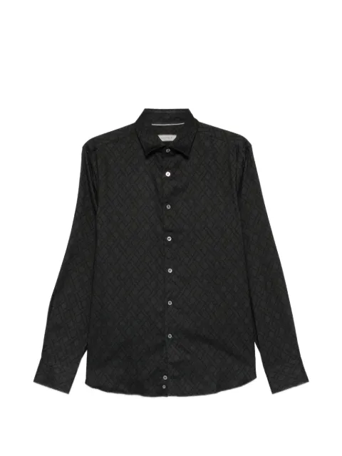 Canali long-sleeve patterned shirt