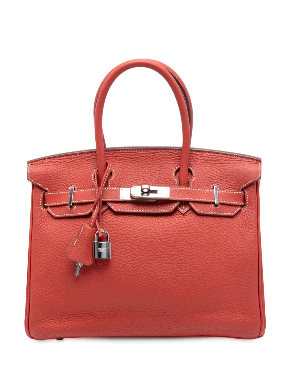 Hermès Pre-Owned 2011 Limited Edition Togo Birkin Retourne 30 Eclat handbag - Rosso