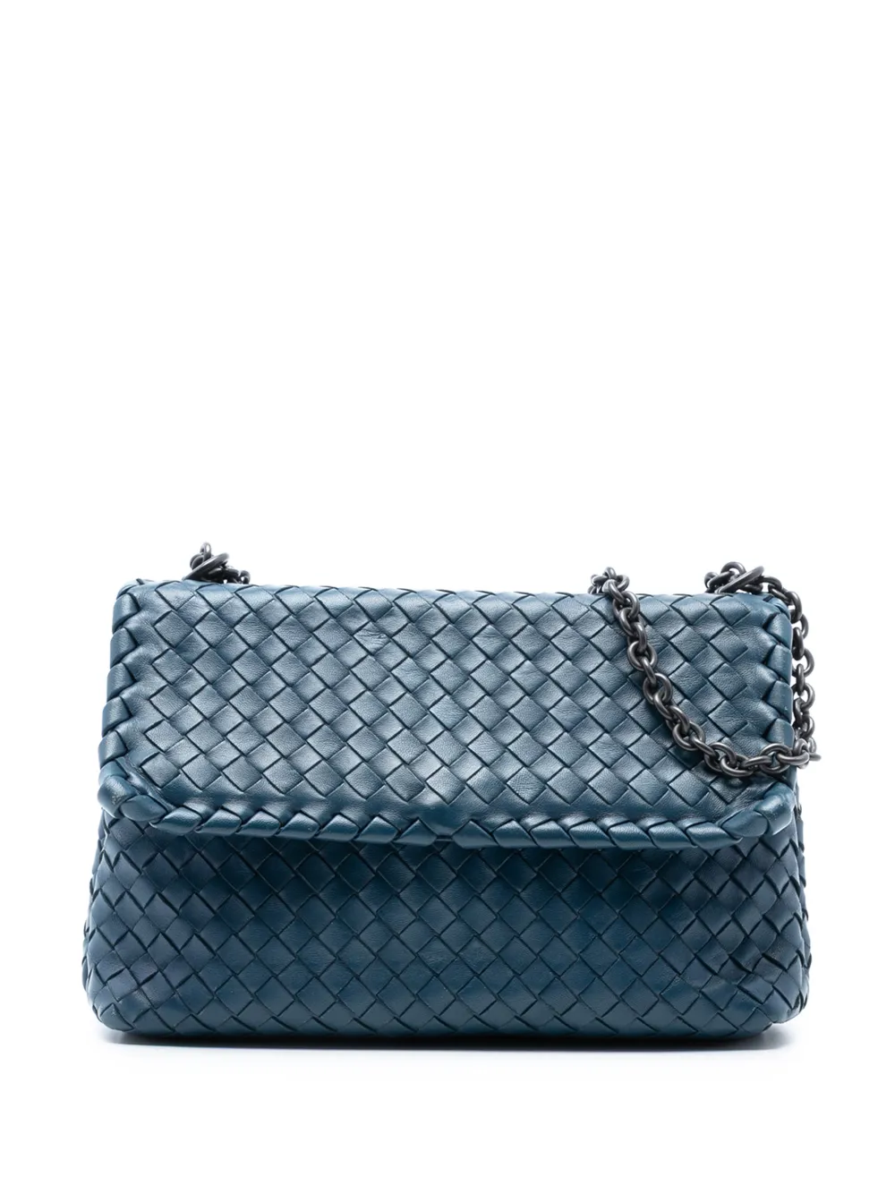 Bottega Veneta Pre-Owned 2012-2025 Small Nappa Intrecciato Olimpia shoulder bag - Blu