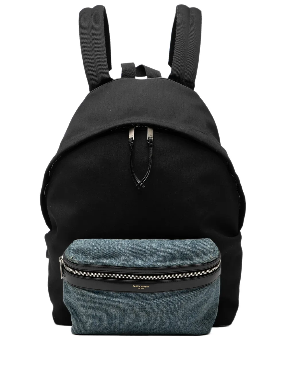 Saint Laurent Pre-Owned 2015 Nylon and Denim Classic Hunting backpack - Blu