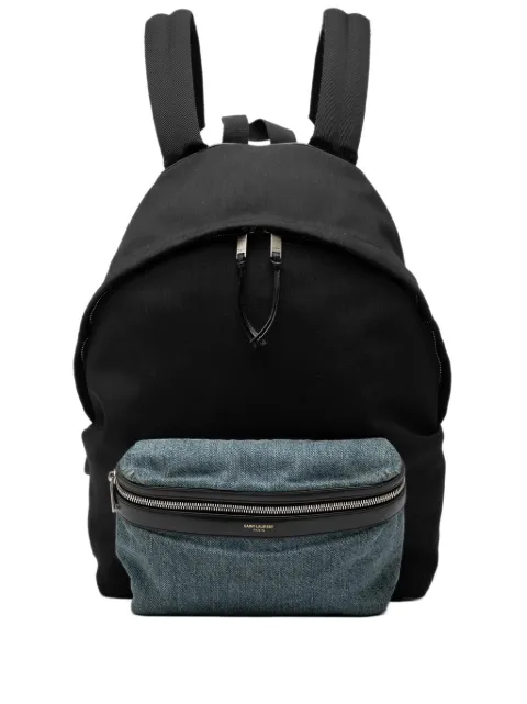 Saint Laurent Pre-Owned 2015 Nylon and Denim Classic Hunting backpack