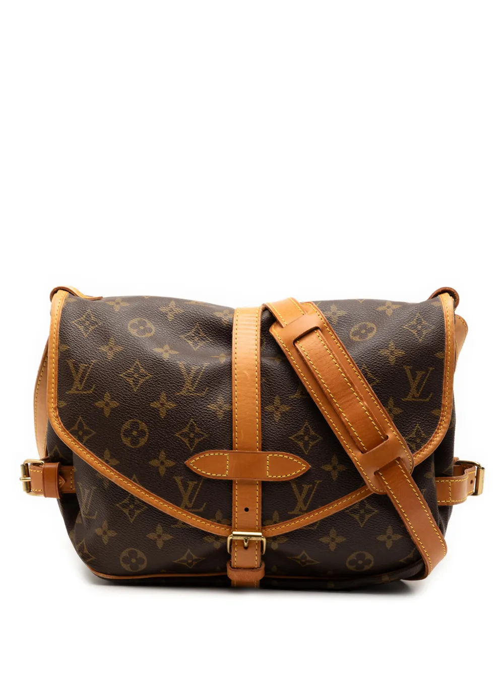 Louis Vuitton Pre-Owned Borsa a tracolla Saumur 30 con monogramma 1994 - Marrone