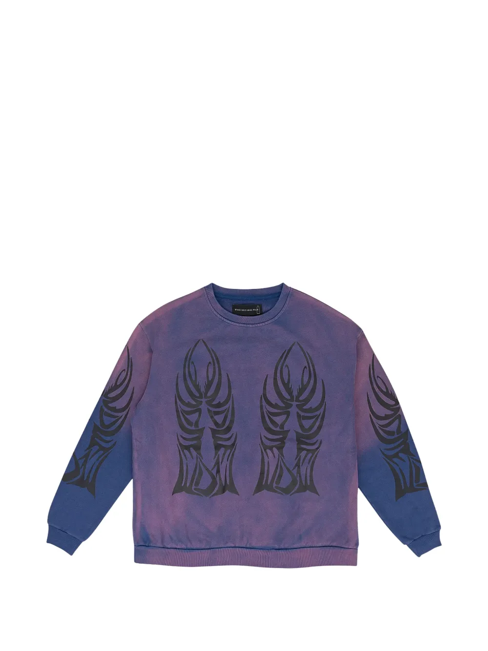Who Decides War War Winged Logo sweatshirt - Viola