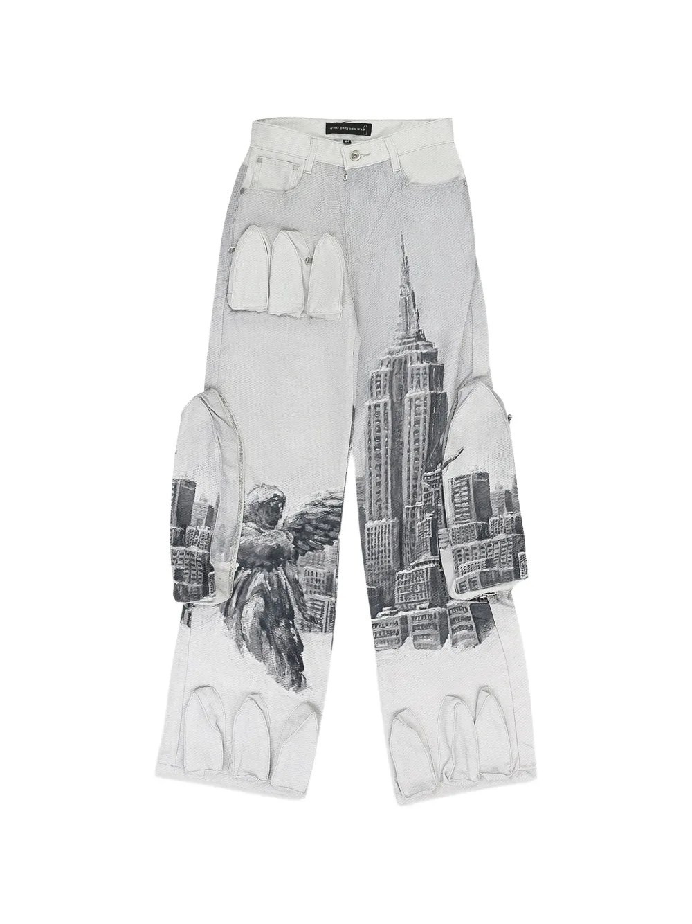 Who Decides War angel over the city jeans - Bianco