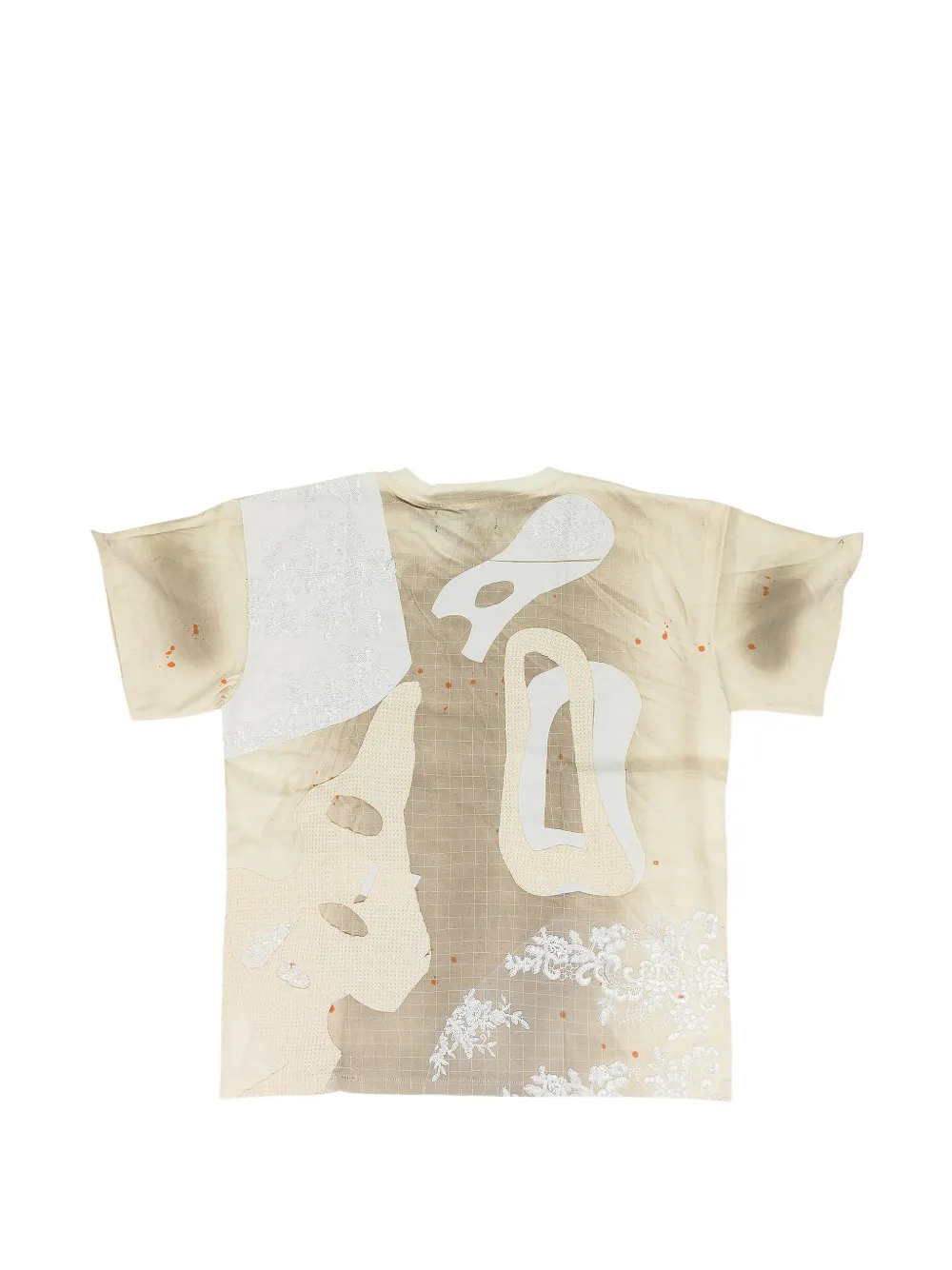 Who Decides War Location Grid T-shirt - Neutrals 