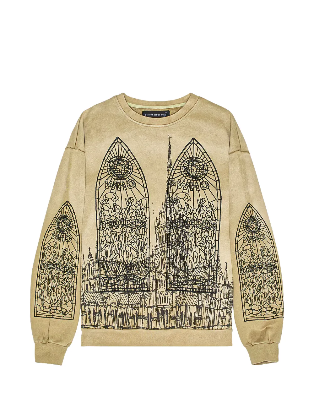 Who Decides War cathedral-graphic sweatshirt - Toni neutri