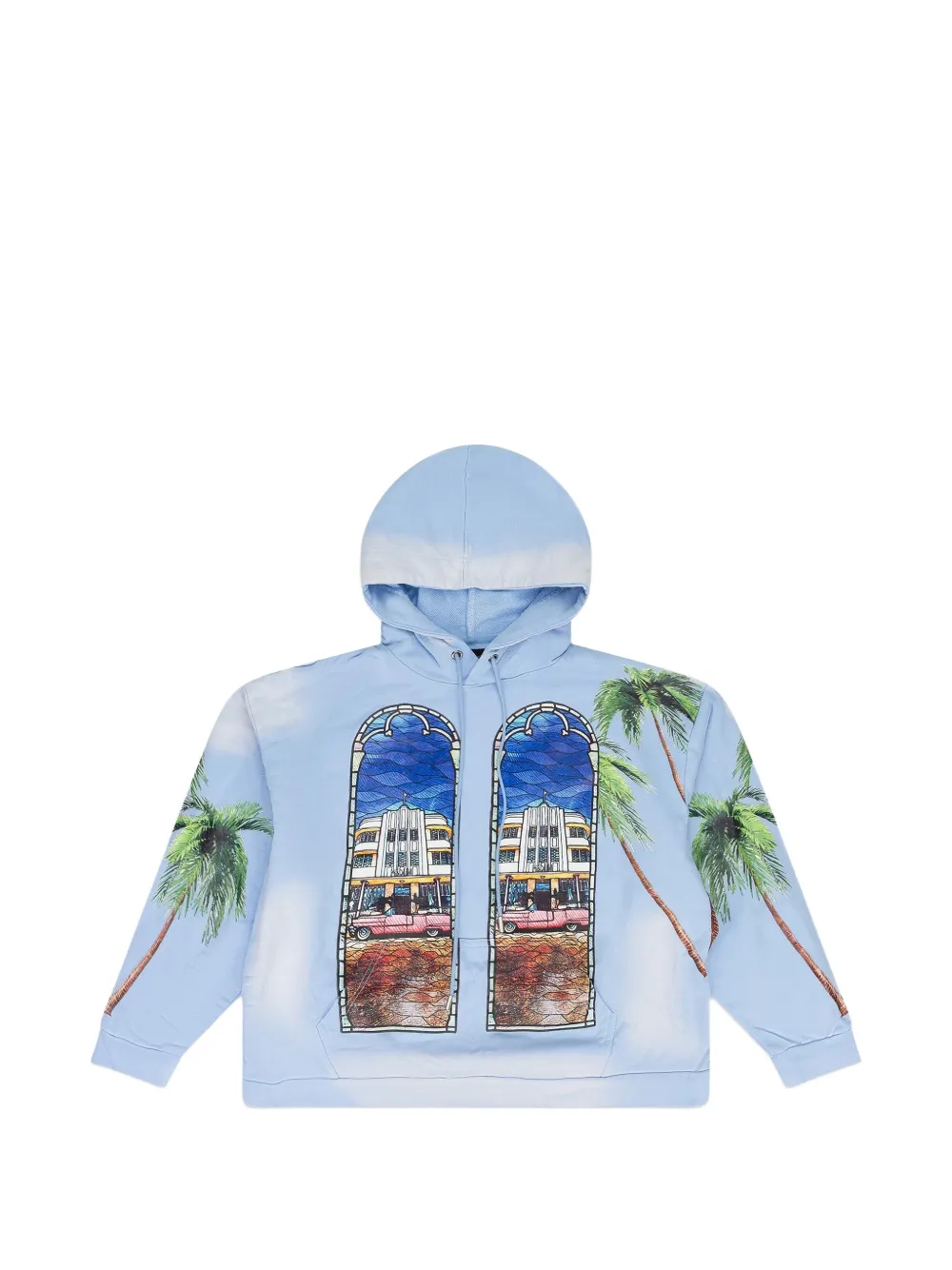 Who Decides War Patron Of The New graphic-print hoodie - Blu