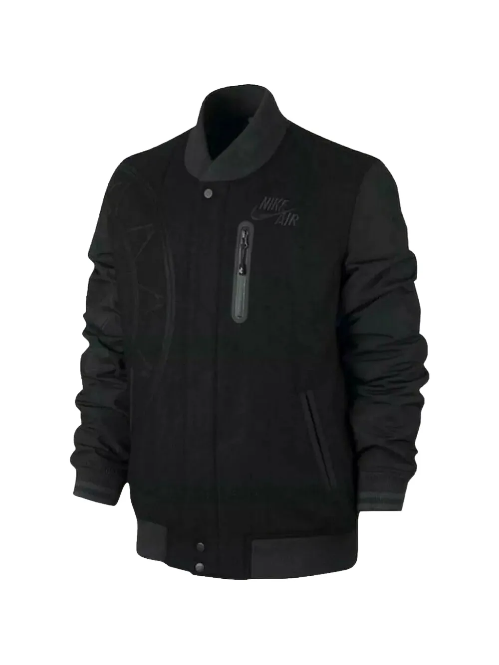 Nike Air Destroyer Letterman Championship bomber jacket - Nero