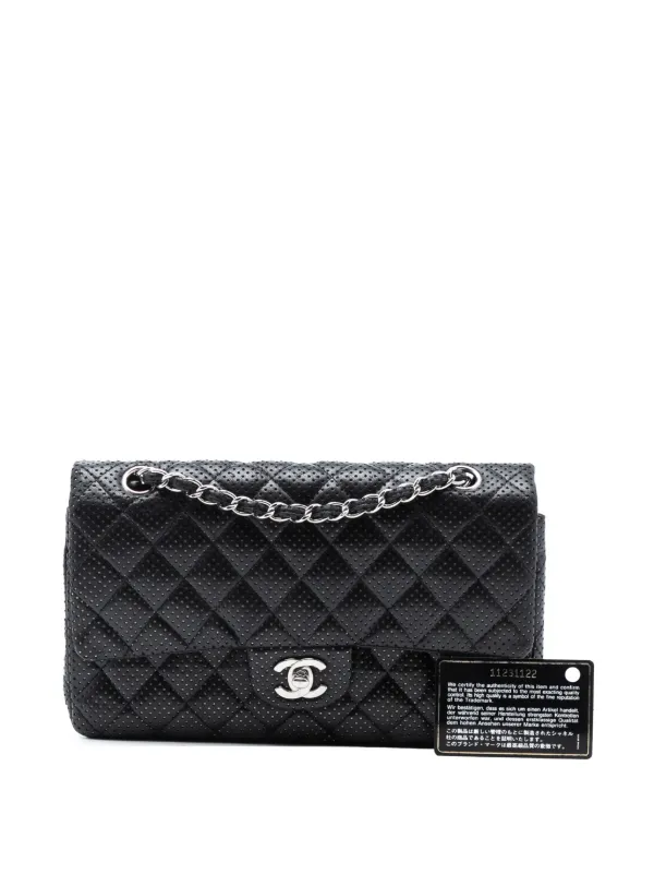 CHANEL Pre-Owned 2006-2008 Medium Classic Perforated Lambskin