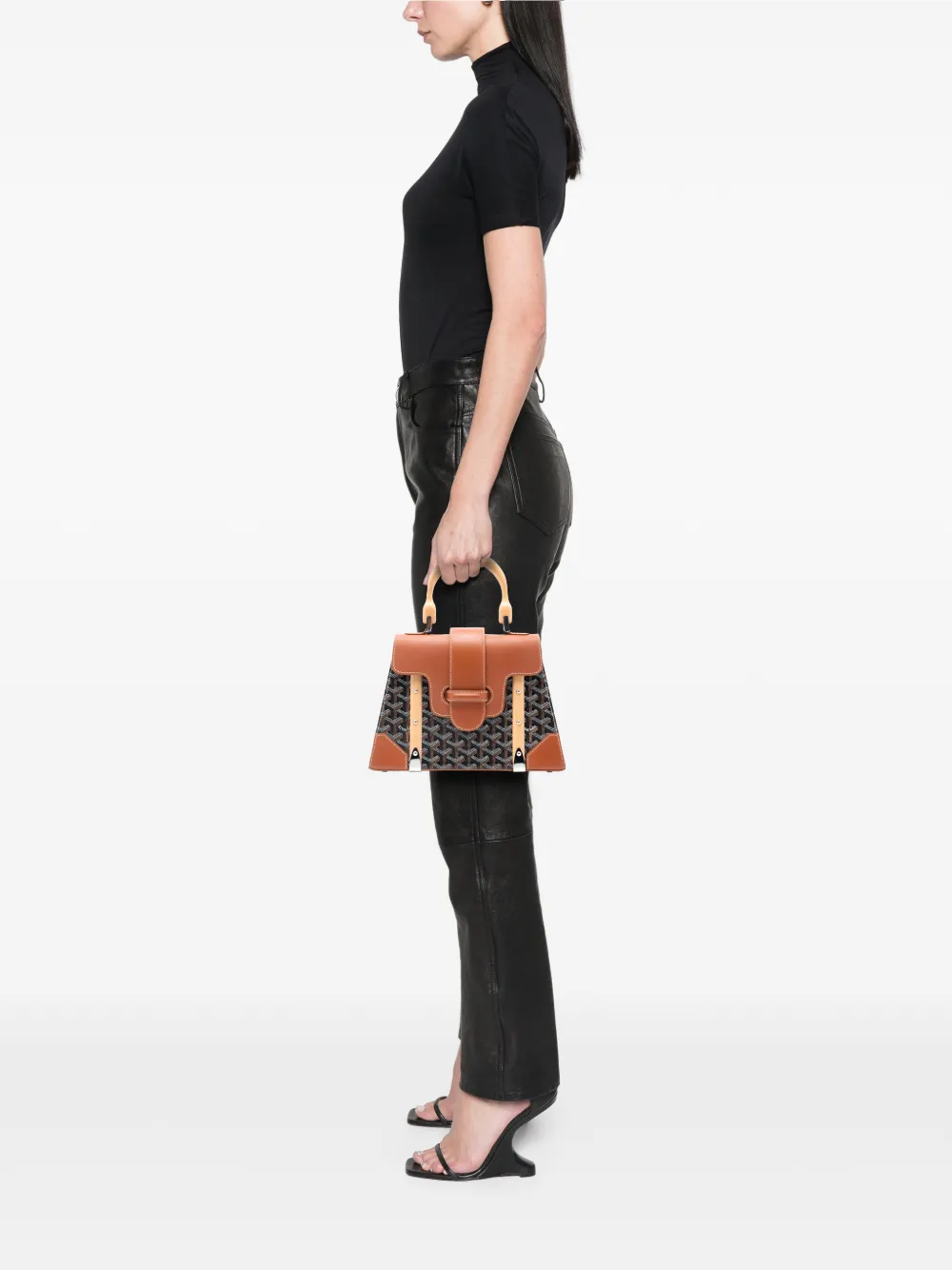 Goyard Pre-Owned 2016 Goyardine Saigon Structured PM satchel | Estilos de archivo | Image 2